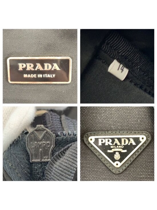 Prada Tessuto Black Silver Nylon Backpack main image 4